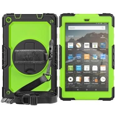Imagem de Capa para tablet Kindle Fire HD 8plus 8.0 Fire HD 10 10.1 Kids Safe Silicon PC híbrida à prova de choque (Fire HD 8plus 8.0, BDBF-5)