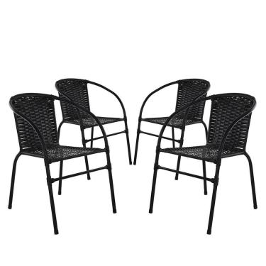 Imagem de 4 Cadeiras Happy Hour Para Jardim Estilo Beleza Com Qualidade Panero