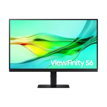 Imagem de Monitor Samsung Viewfinity S6, 27", QHD, Display Port, ajuste de altura,USB-C (90W), USB Hub, HDMI, preto