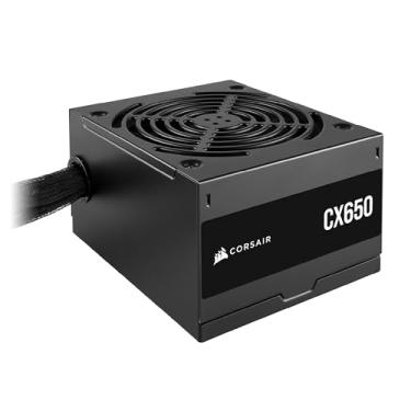 Imagem de CORSAIR CX650 80 Plus Bronze Não Modular Baixo Ruído ATX 650 Watt Fonte de Alimentação - NA - Preto