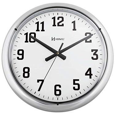Imagem de Relógio de Parede Quartz Cromado
