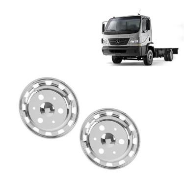 Imagem de Calota Americana Dianteira Aro 17,5 Rodoar p MB Accelo 4 Un - Fabbof