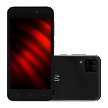 Imagem de Smartphone Multi E 2 3G 64 (32+32) GB Wi-Fi Tela 5 pol. Dual Chip 1GB RAM Android 11 Quad Core - Preto - P9219OUT [Reembalado] P9219OUT