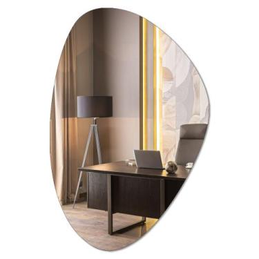 Imagem de Espelho Orgânico Decorativo Moderno de Parede Para Quarto Sala Banheir