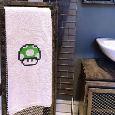 Imagem de Toalha de Banho Cogumelo Verde - Life Geek