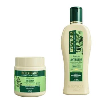 Imagem de kit 1 Shampoo 1 Banho creme Antiqueda Jaborandi 250 ml Bio Extratus - 
