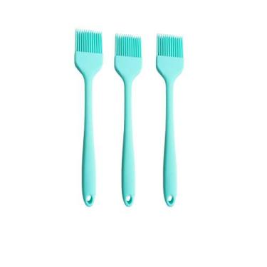 Imagem de Kit 3 Pincéis Culinários Silicone 21cm Reforçado Antiaderente - udland