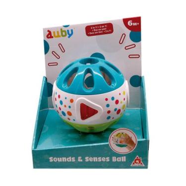 Imagem de Bola Chocalho para Bebês Brinquedo de Estímulo ao Som e Sentido +6 Mes