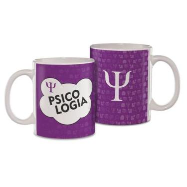 Imagem de Psicologia Caneca de Porcelana - Caniks BR, Branco