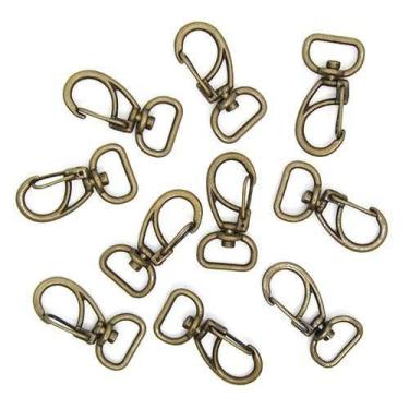 Imagem de Mosquetão para Bolsa 15mm - 10 Unidades - Metalúrgica Antunes, Ouro ve