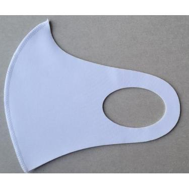 Imagem de Máscara de Proteção em Neoprene - Tribus Moda, M, Branco