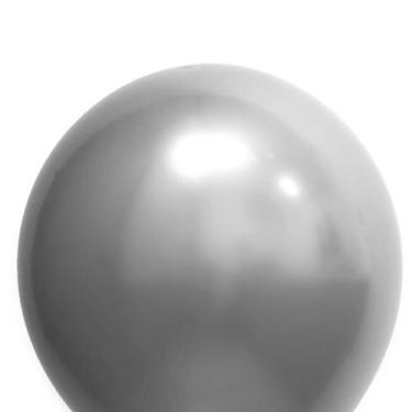 Imagem de Balão Gigante Big Cromado Prata 3 Uni 24 Polegadas Artlatex - Inspire 