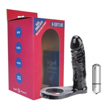 Imagem de Anel Companheiro 10 Vibrações 13,5 X 3Cm Kgel, Preto