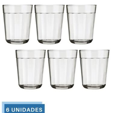 Imagem de 6 Mini Copos Americano Shot Cachaça 65ml Vidro Dose Nadir - NADIR FIGU
