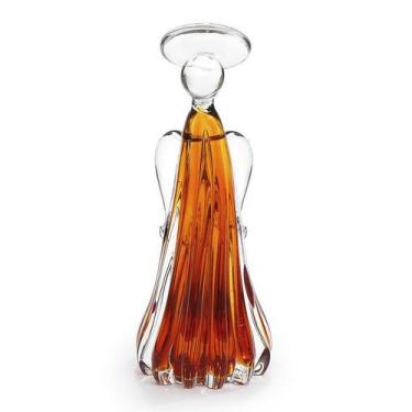 Imagem de Anjo Em Cristal Murano Âmbar - São Marcos