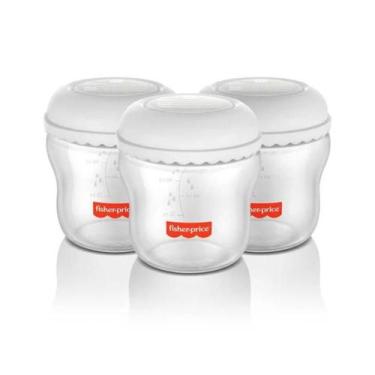 Imagem de Kit 3 Frascos para Armazenar Leite 150 ml Mom's Essentials Fisher Pric