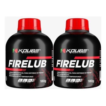 Imagem de Kit 2 Super Graxa Firelub Lubrifica Sistema De Freios 180g - Koube