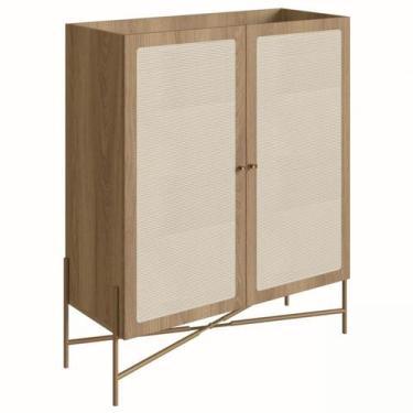 Imagem de Armario Cristaleira Bar Palhinha 28929 Linha Oslo Hanover Artesano - A