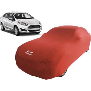 Imagem de Capa De Tecido Para Proteger Carro Ford Fiesta Sedan - Mz, Vermelha