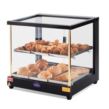 Imagem de Estufa Dupla Para Salgados Retilínea Black 6 Bandejas Duplas Lothar Jo