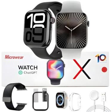 Imagem de Kit Smartwatch Relógio W10 Microwear Original Lançamento 2025 Feminino