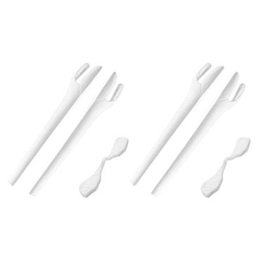 Imagem de 2 pares de kit de borracha de substituição para óculos de sol Oakley Radar EV Path/Pitch/Edge, Kits de borracha branca, One Size