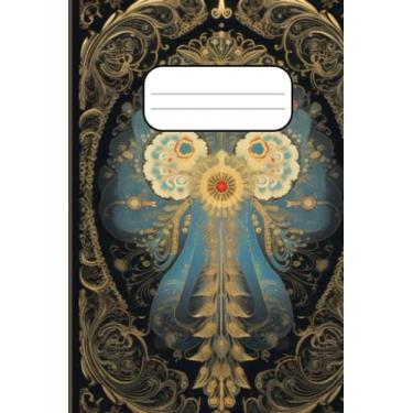 Imagem de Cuaderno Mágico Fantasía Bruja | Grimorio | Celestial | Cuaderno Bonito | Cuaderno Barato | Diseño Único: Cuaderno de hechizos y encantamientos - ... de fantasía con portada de bruja y grimorio