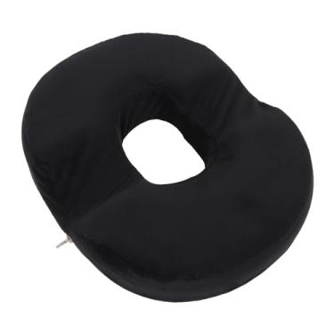 Imagem de Almofada de Rosquinha para Sentar, Almofada Ergonômica Preta para Cadeira de Rosquinha Respirável para Cadeira de Escritório