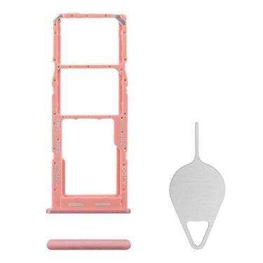 Imagem de BESJMYT Substituição da bandeja do cartão SIM para Samsung Galaxy A04s (versão SIM único) Adaptador de suporte de compartimento de bandeja de cartão de cobre com ejetor de agulha para A04s SM-A047F