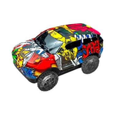 Imagem de Trem e Carro de Brinquedo de Dinossauro com Trilho Flexível e Luzes, G