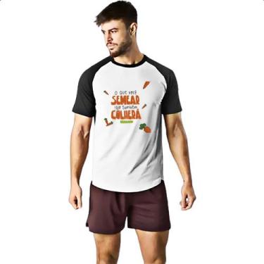 Imagem de Camiseta Raglan Religioso semear e colher - Alearts, P
