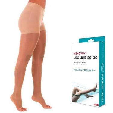 Imagem de Meia Calça Queen Média Compressão Venosan Legline 20-30 ATQ PE Aberto 