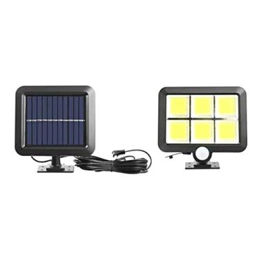 Imagem de Hyranect Kit 2 Luminária Solar Parede 120 Cob Sensor 3 Funções