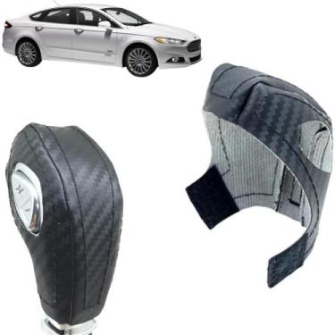 Imagem de Capa Carbon Manopla Câmbio Automático Fusion 2013 À 2016 - Tunning Cou