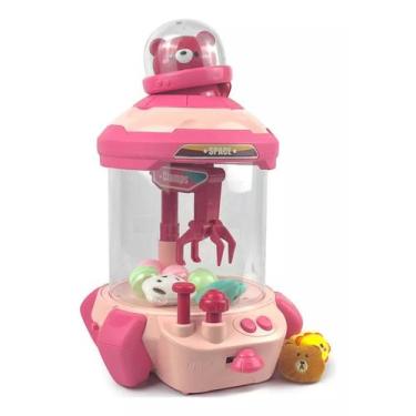 Imagem de Brinquedo Mini Máquina Interativa de Pegar Urso Rosa - Toys