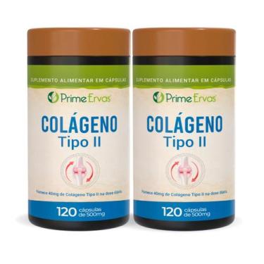 Imagem de Kit 2 Colágeno Tipo 2 120 cápsulas Prime Ervas