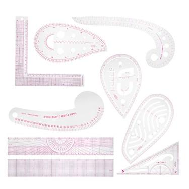 Imagem de 9pcs Régua de Roupas Multiuso para a Ting, Modelos de Tinge, Desenho e Cao