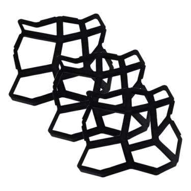 Imagem de Kit 3 Forma Molde Concreto Piso Calçada Bloco Pedras Jardim