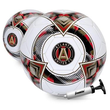 Imagem de Bola de futebol Franklin Sport MLS Atlanta United - Bola de futebol tamanho 5 oficial - Tamanho regulamentado + bola de futebol com peso para crianças + adultos - Bola de futebol para meninos +