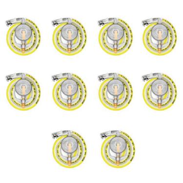 Imagem de Regulador de Gás 1KG Mangueira 125cm + 2 Abraç Kit 10 Und - VINIGÁS