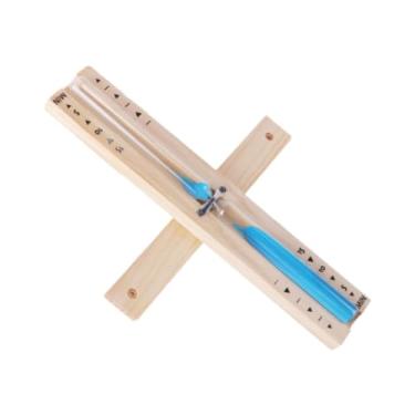 Imagem de WeiLaiKeQi Sauna de 30 minutos, tocador de de ampulheta montado na parede de copo de areia, relógio resistente ao calor, vidro de hora de madeira para sauna, Azul