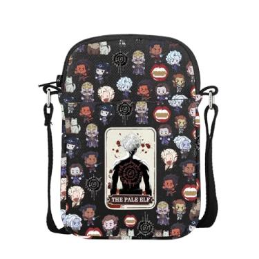 Imagem de Bolsa carteiro BG3 para amantes de videogame The Pale Elf Presentes Astarion Gifts DND Dungeon Master Bolsa de mercearia transversal, Bg3