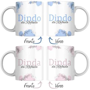 Imagem de Caneca Personalizada Com Nome Dinda/Dindo /Madrinha/Padrinho - Castelo