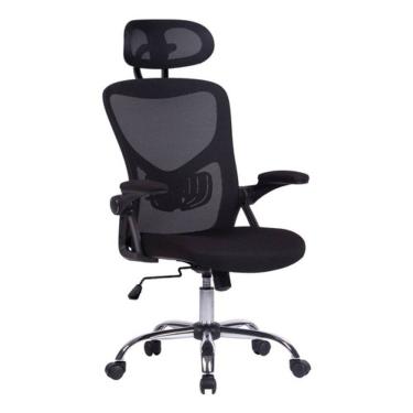 Imagem de Cadeira Escritorio Tela Mesh Com Encosto Alto Ate 120kg