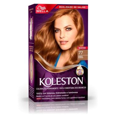 Imagem de Tinta de Cabelo Koleston Marrom Dourado 77