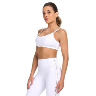 Imagem de Top Fitness Reto Com Bojo Alto Giro Logo 2511506-Feminino