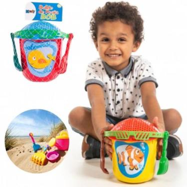 Imagem de Baldinho Balde Praia Parquinho Areia Acessórios Infantil - KENDY BRINQ