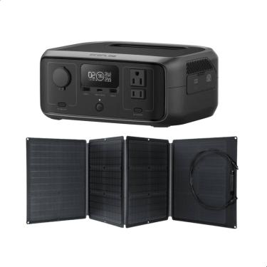 Imagem de  Estação De Energia Bateria Portátil Ecoflow River 3 127V 300W Gerador com painel Solar 110V