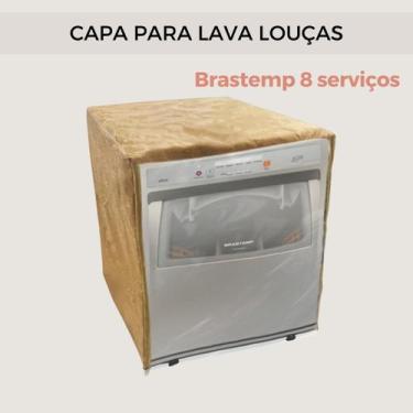 Imagem de Capa para lava louça brastemp 8 serviços transparente flex - Clean Cap