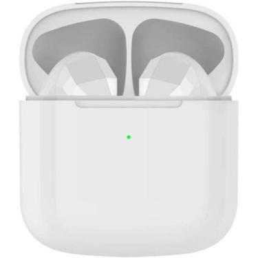 Imagem de Fone Bluetooth Mini Pro 4 Branco Stéreo Air TWS Case - Tomate